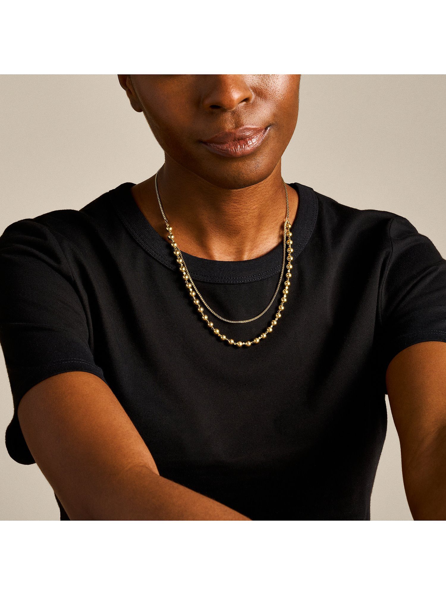 Fossil Collier Fossil Damen-Kette Edelst...