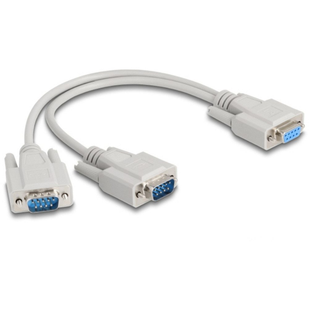 Delock Delock 67160 VGA Adapter [1x D-SUB-Buchse 9pol. - 2x D-SUB-Stecker 9po TV-Adapter, 30.00 cm