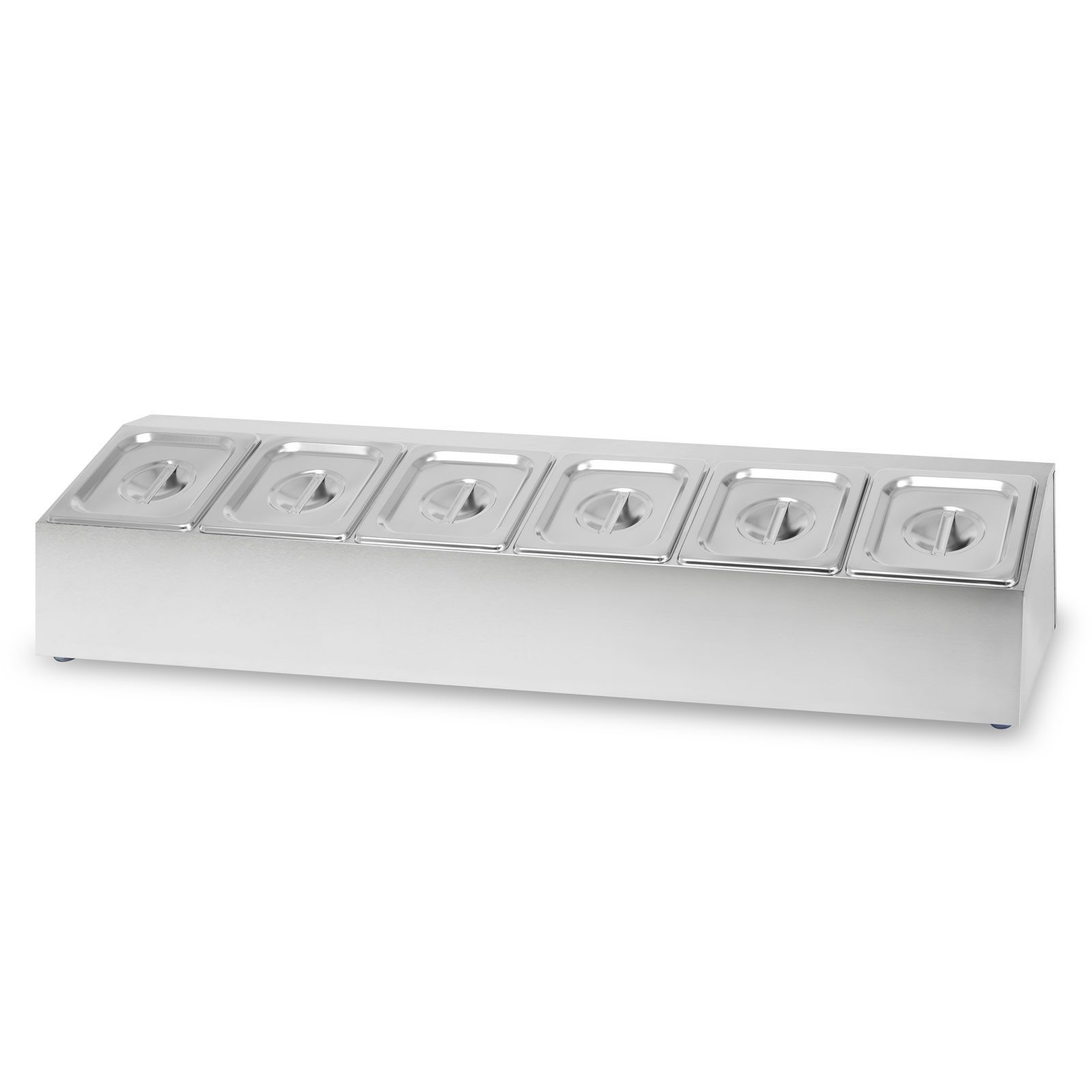 vertes Speisenwärmer 6 x 1/6 GN Gastronorm, (100mm Tief, Hygienisch Rostfrei Kratzfest Temperaturbeständig von -40 bis 300°C), für Bain Marie und Vielseitigen Einsatz in Gastronomie