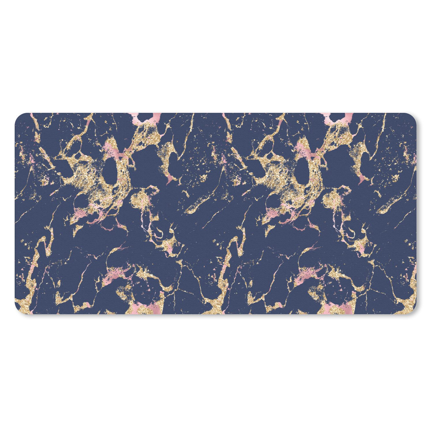 MuchoWow Mauspad Glitzer - Marmor - Design (1-St), Mousepad mit Rutschfester Unterseite, Mausunterlage, Gaming, 60x30 cm