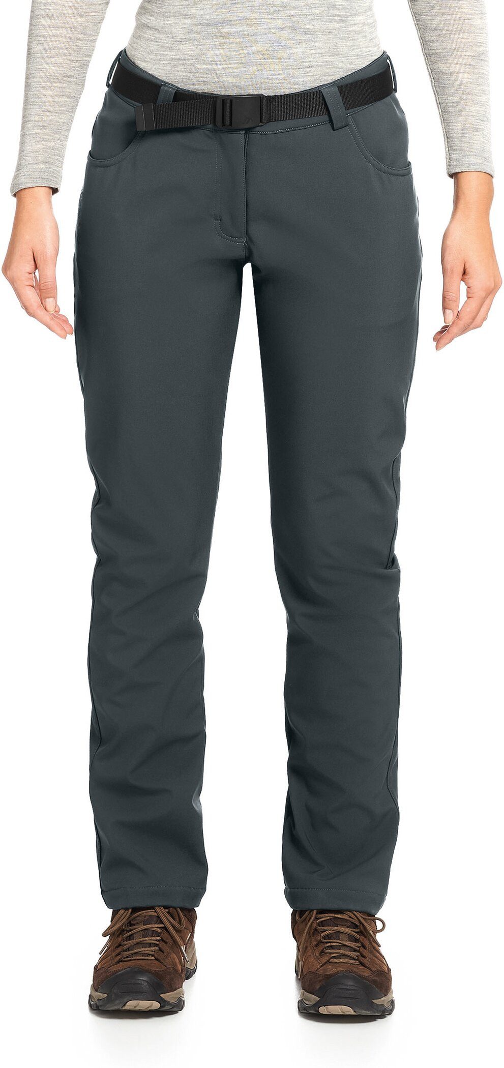 Maier Sports Softshellhose DA-HOSE EL. SOFTSH. PERLIT W mit winddichter 3-Lagen-Konstruktion, atmungsaktiv, wasserabweisend