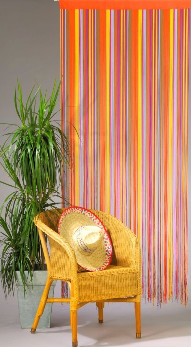 CONACORD Insektenschutz-Vorhang Decona Türvorhang Finca Streifenvorhang bunt, 90 x 200 cm, Polyester - hohe Fadenanzahl