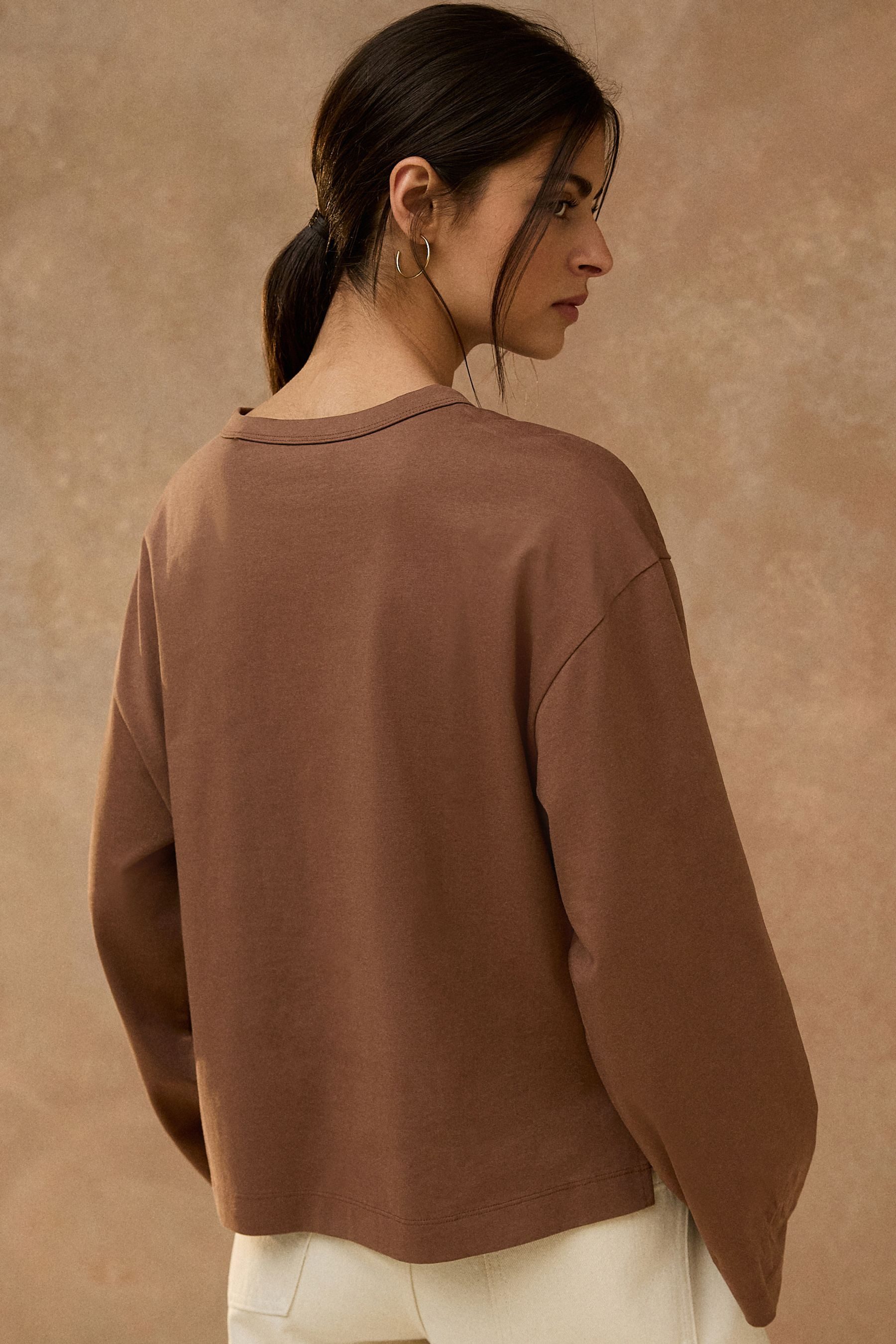 Next T-Shirt Relaxed Fit Langarmshirt mit Grafik (1-tlg) – Bild 2 von 5