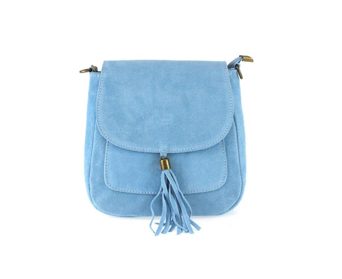 ITALYSHOP24 Schultertasche Made in Italy Damen Leder Tasche CrossOver, als Schultertasche, CrossBody, Umhängetasche tragbar