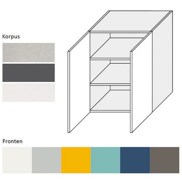 Feldmann-Wohnen Klapphängeschrank Napoli (Napoli, 1-St) 60cm Front- und Korpusfarbe wählbar grifflos 2-türig