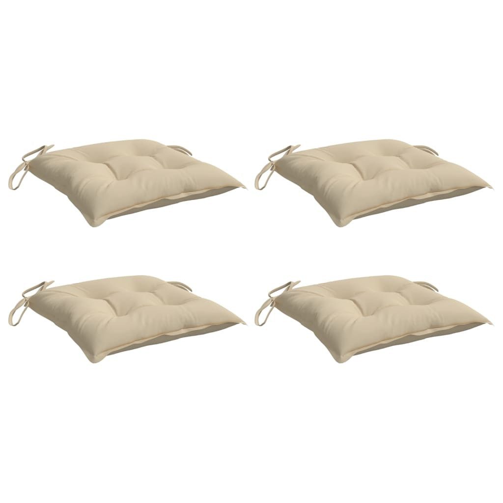 vidaXL Sitzauflage Palettenkissen 4 Stk. Beige günstig online kaufen
