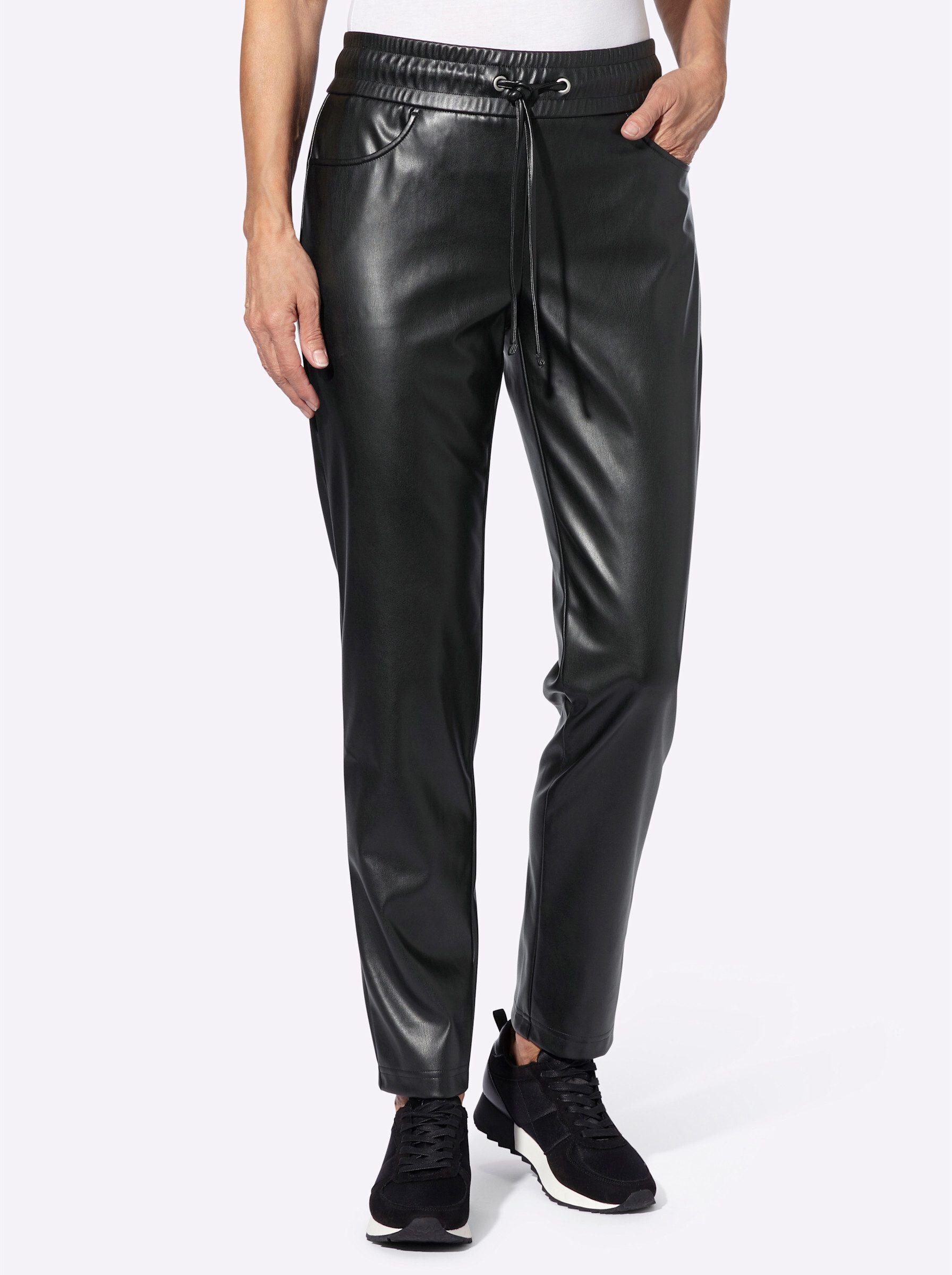 Sieh an! Jerseyhose Lederimitathose . günstig online kaufen