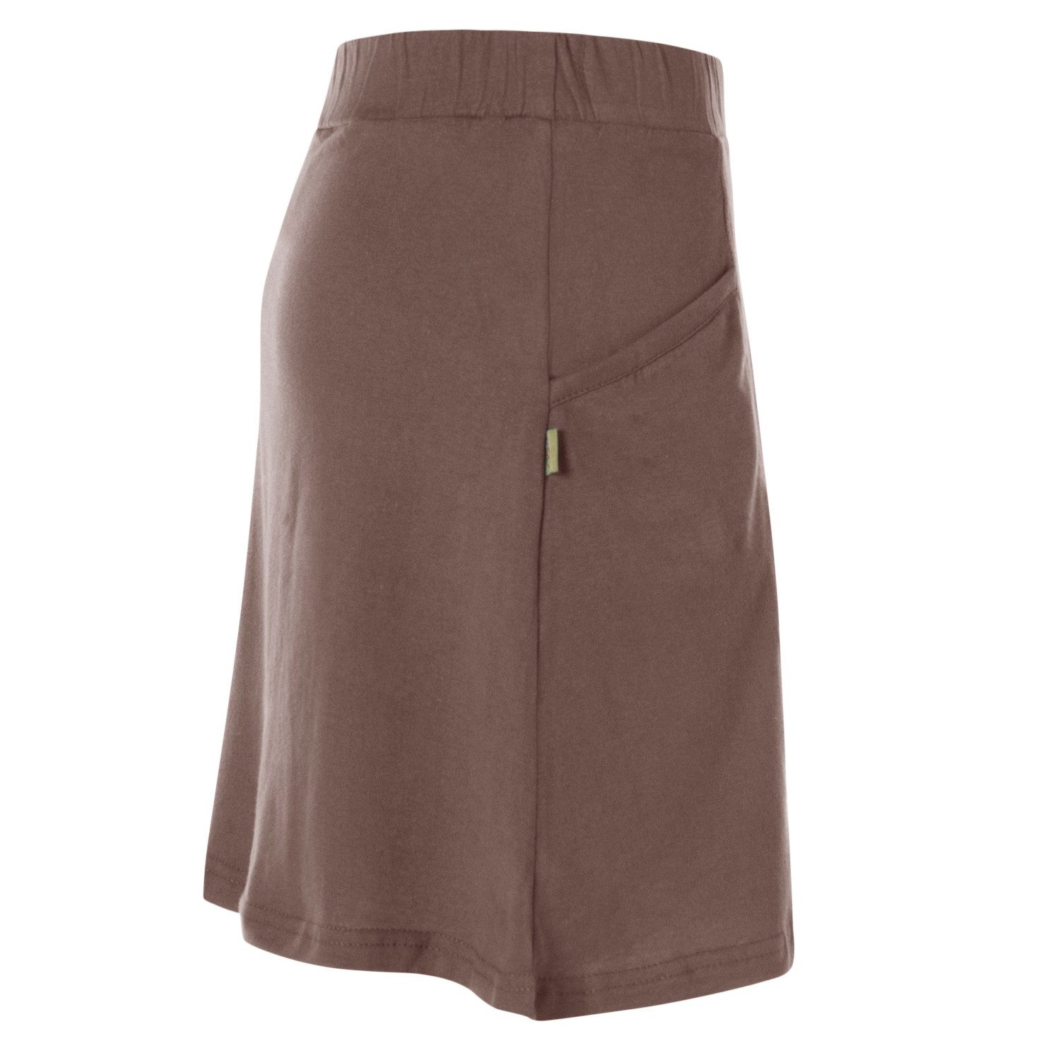 Vishes Minirock Kurzer Damen Basic-Rock Mini-Rock Baumwoll-Rock Einfarbig Schlicht Elfen, Hippie, Ethno Style