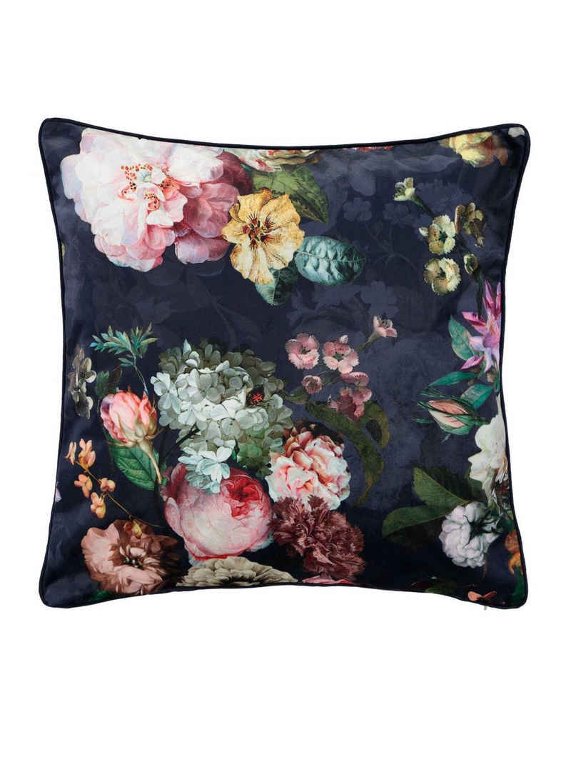 Essenza Dekokissen »Fleur«, aus weichem Polyestersamt mit wunderschönen Blumenprint