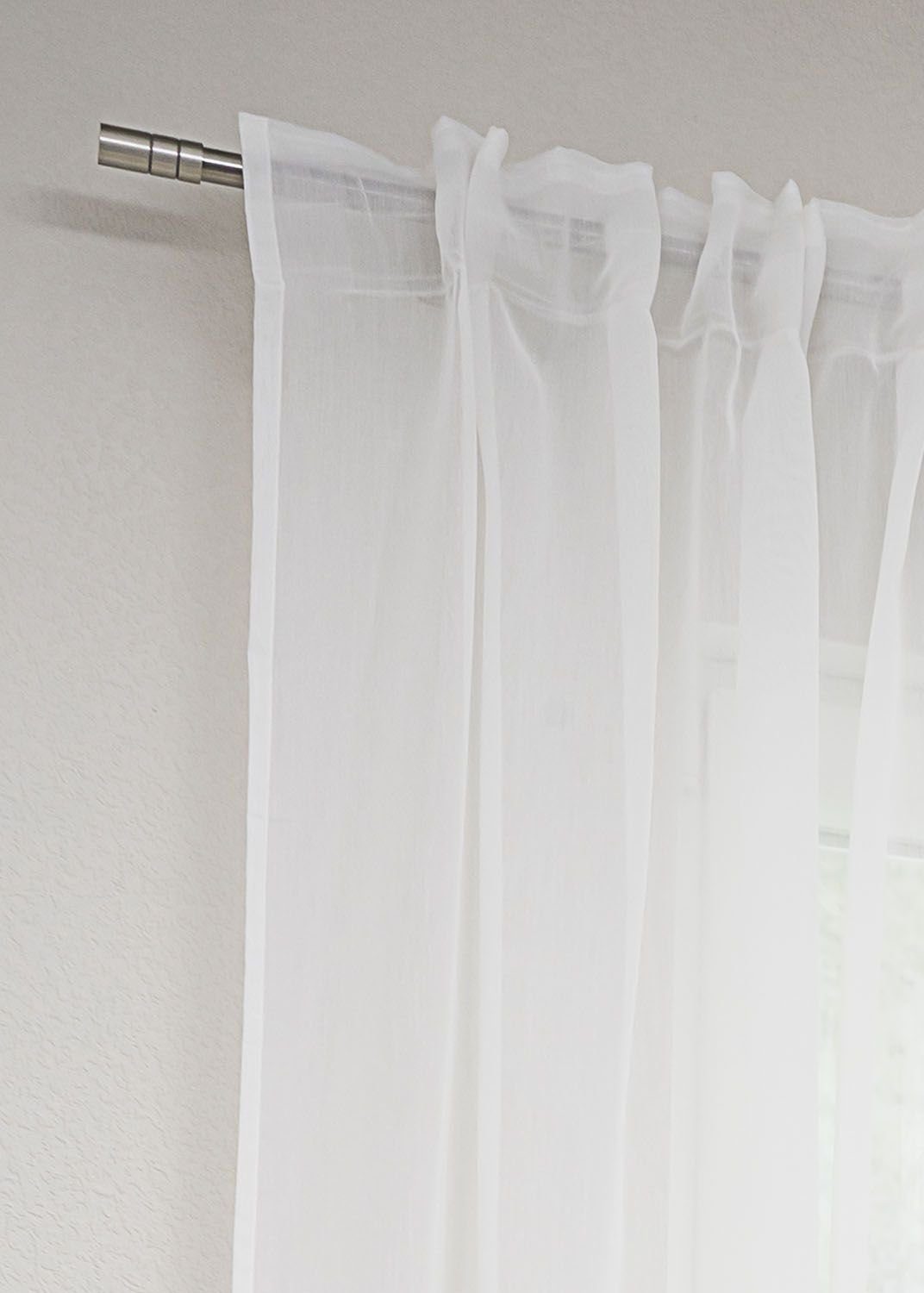 transparent, LYSEL®, grau Zugbandschal Vorhang (1 HxB 245x145cm Miria, rosa- St),