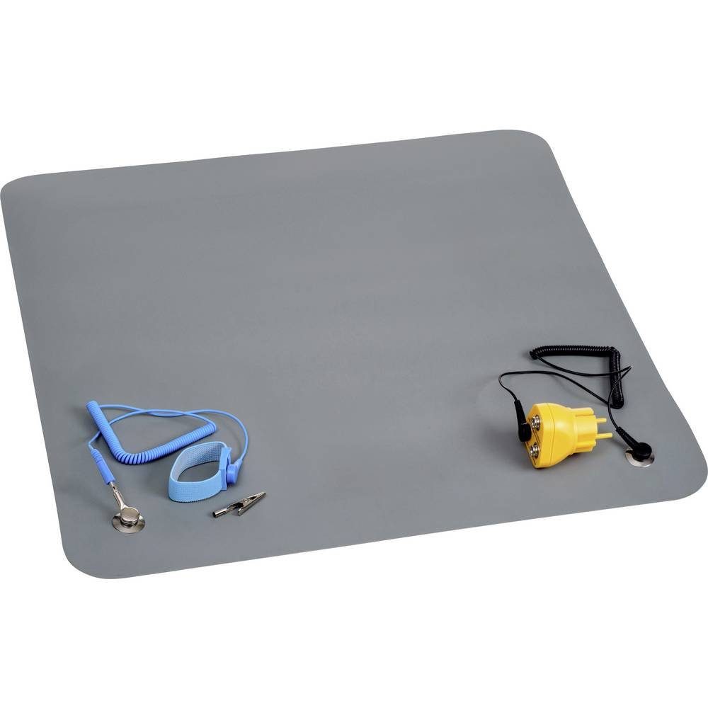 Werkstatt-Set ESD Tischmatten Komplett-Set 55 x 55 cm