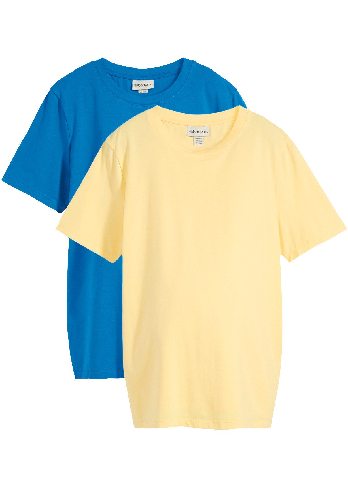 bonprix Umstandsshirt (Packung, 2-tlg., 2er) Loose Fit Passform - perfekt für die Schwangerschaft