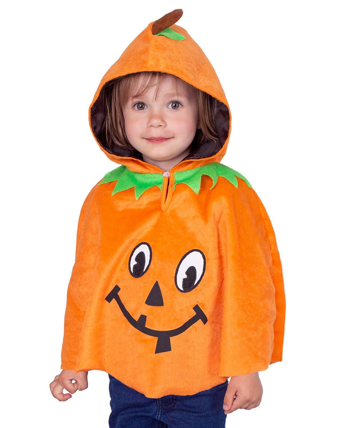 Funny Fashion Hexen-Kostüm Halloween Kinderkostüm 'Kleiner Kürbis', Orange