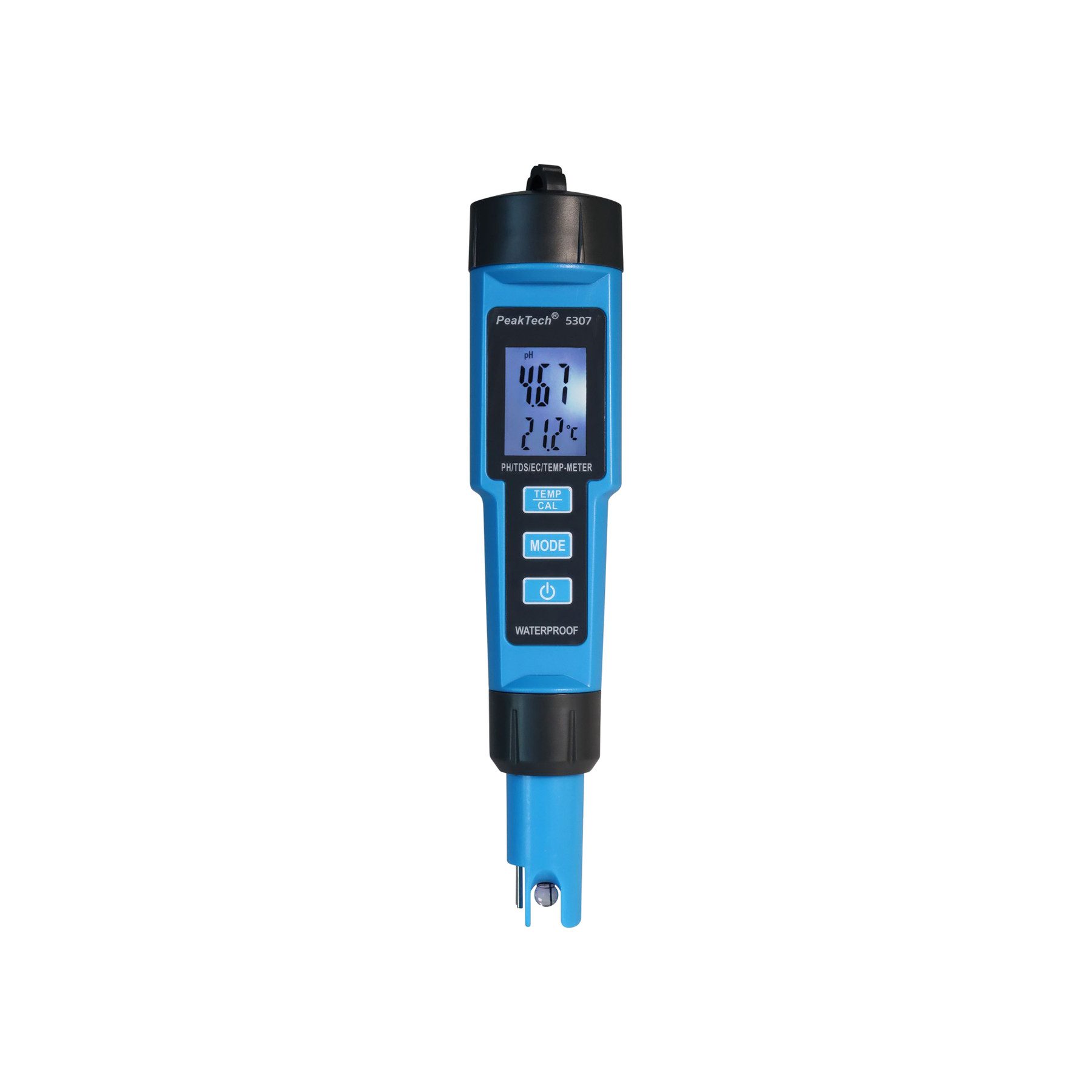 PeakTech pH-Messgerät PEAKTECH PH-Messgerät P 5307, Stiftform, für PH/EC/TDS/TEMP
