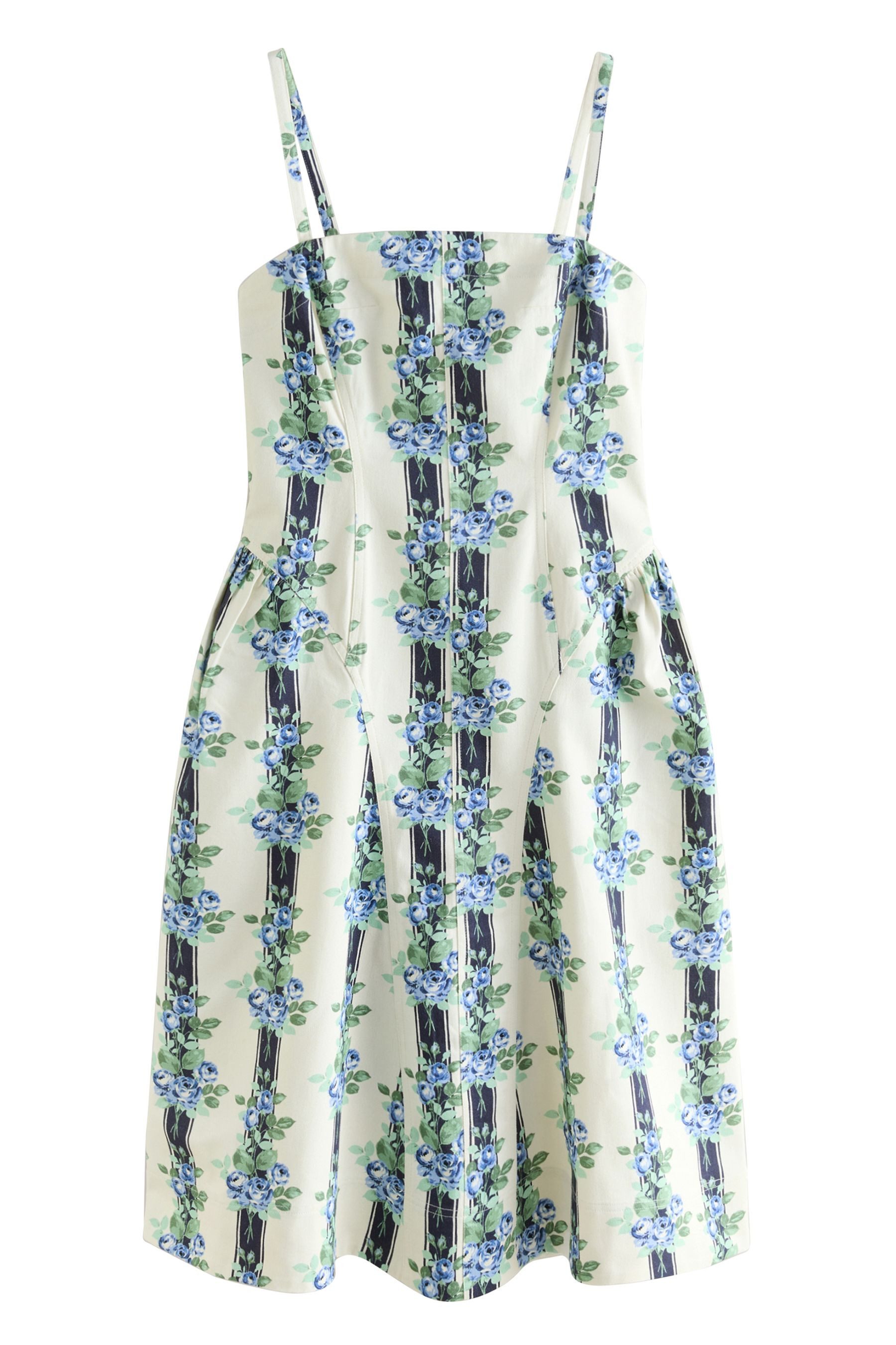 Midikleid Cath Kidston Trägerkleid aus 100 % Baumwolle