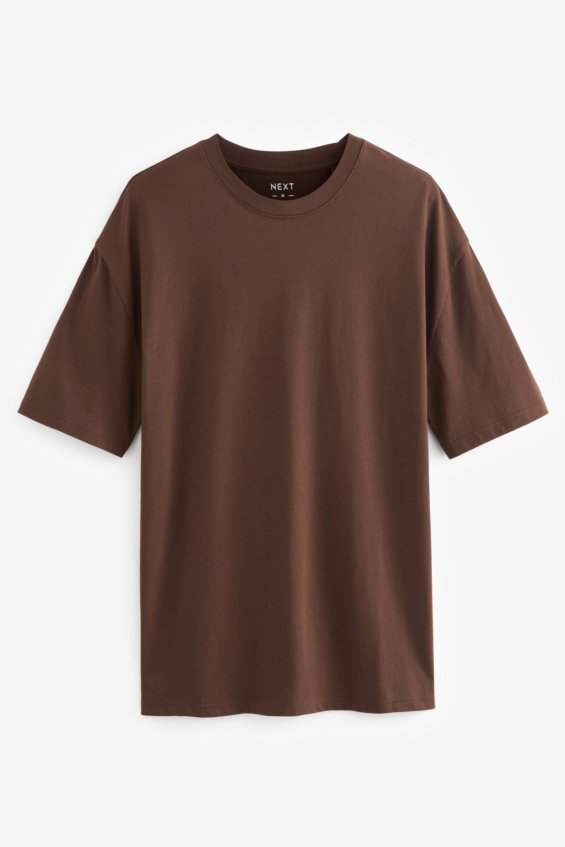 Next T-Shirt im Chocolate Rundhals-T-Shirt Brown Relaxed Fit (1-tlg)