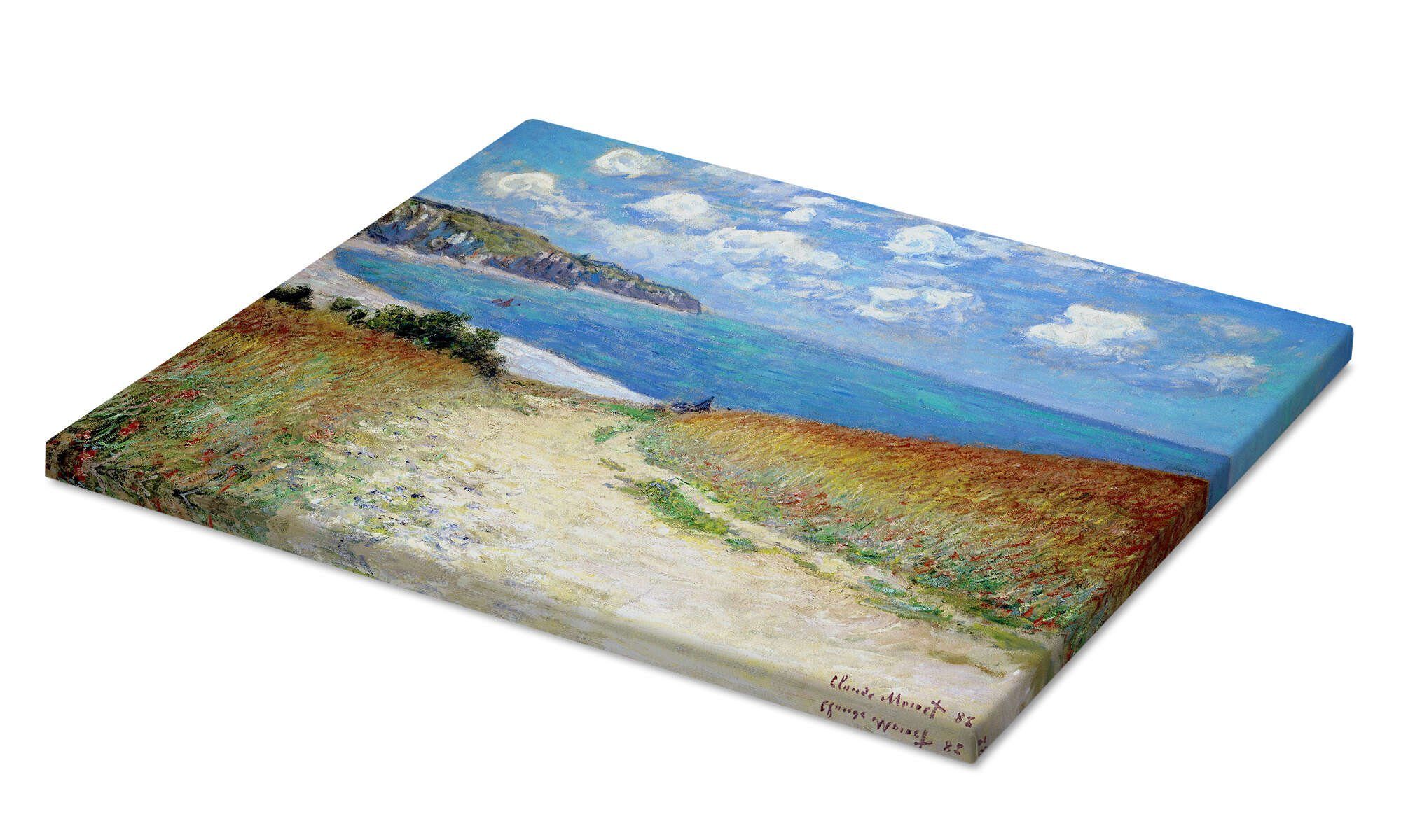 Posterlounge Wandbild Strandweg durch den Weizen bei Pourville, Claude Mone günstig online kaufen