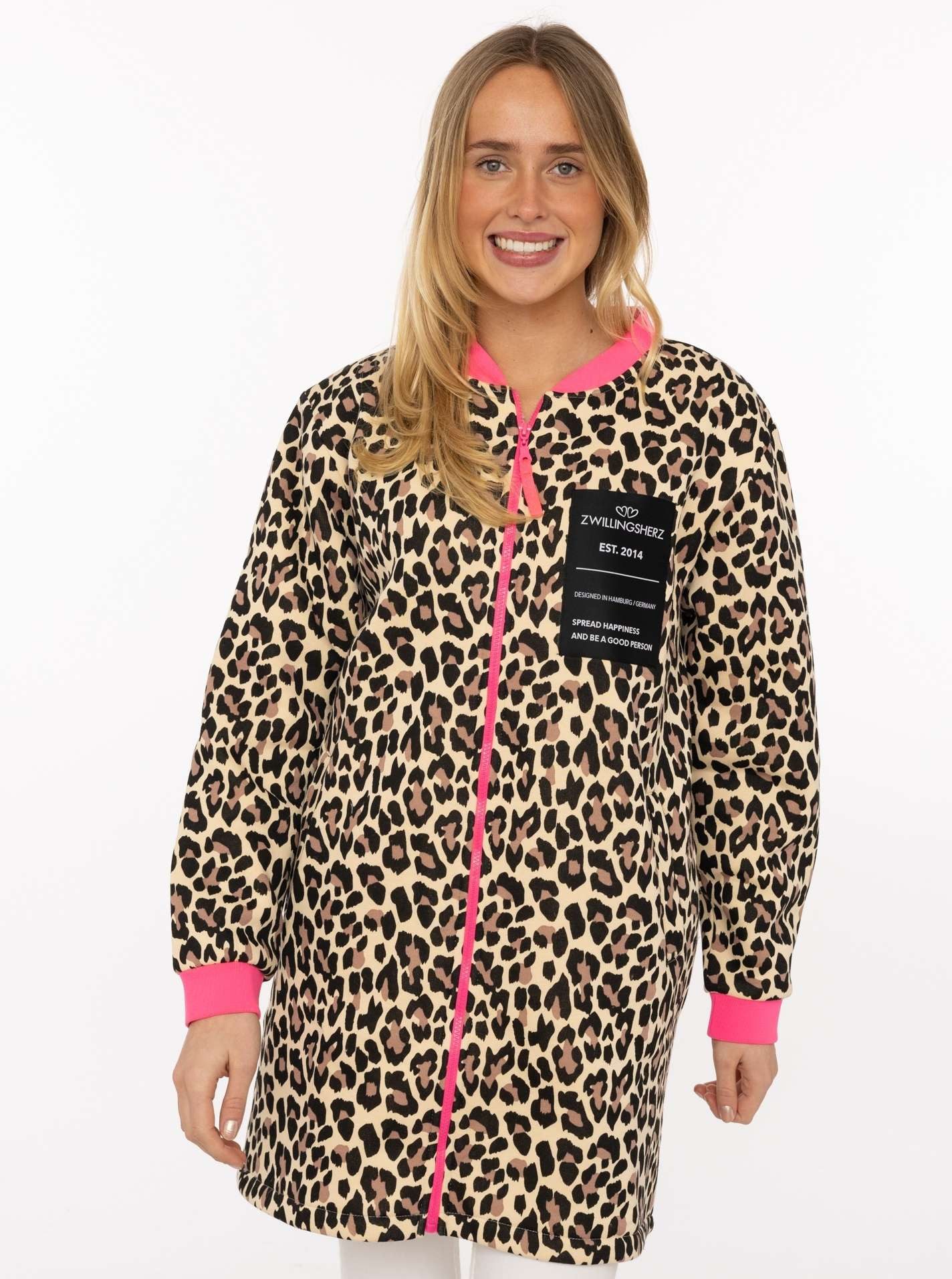 Zwillingsherz Kurzmantel "Leo Love" mit Patch, Reißverschluß, elastische Bü günstig online kaufen