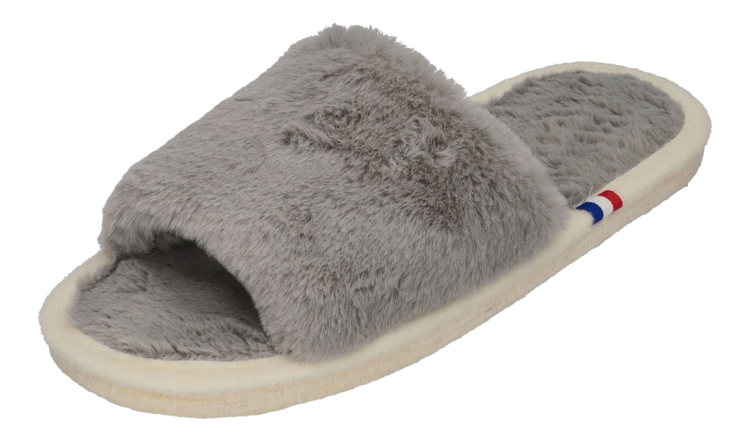 espadrij l´originale PLAGE FLUFFY Hausschuh Gris