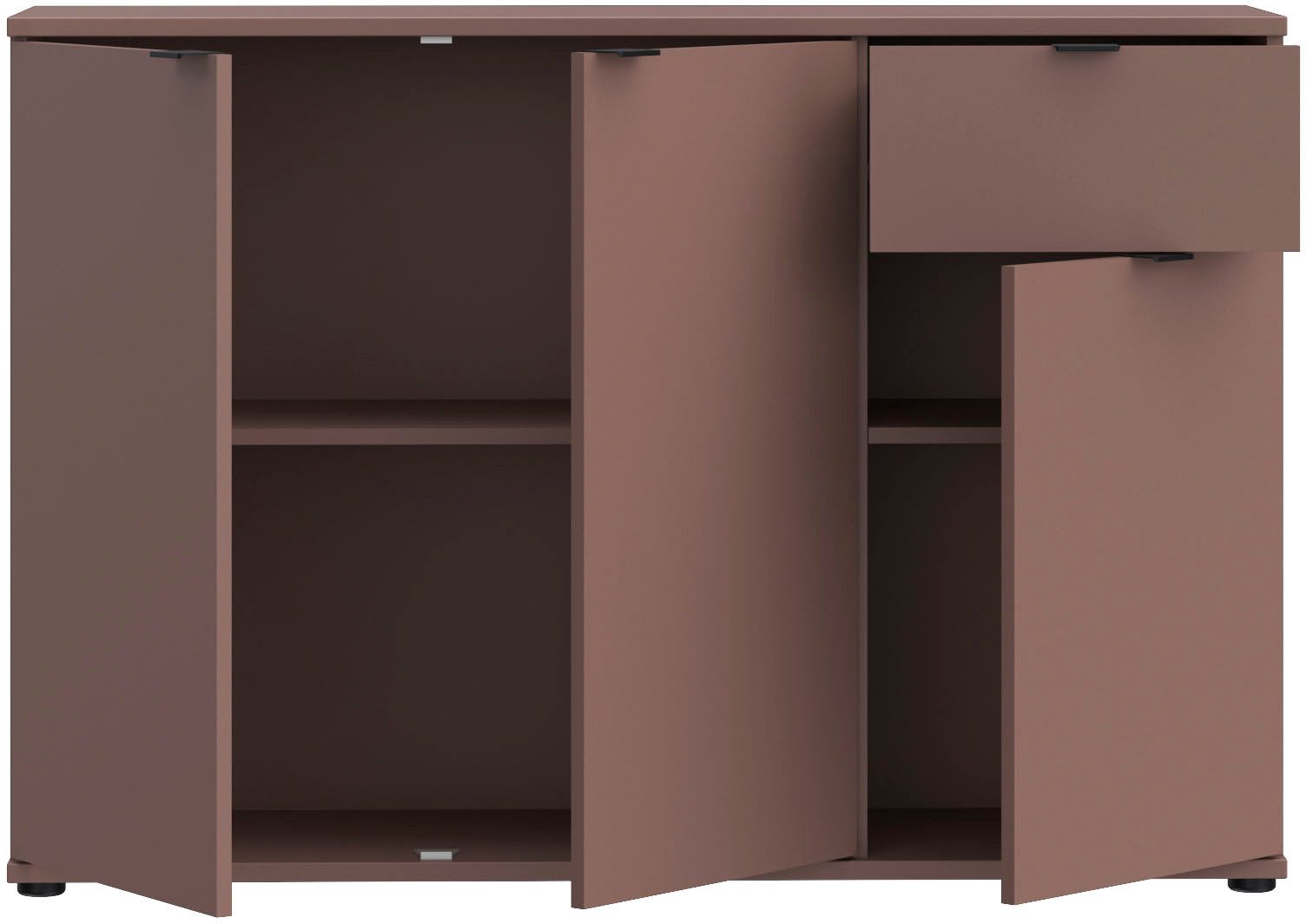 FORTE Sideboard Ganymede, Sideboard, Stauraum, Schublade; Metallgriffe, 4 Dekore, Breite 119,8cm