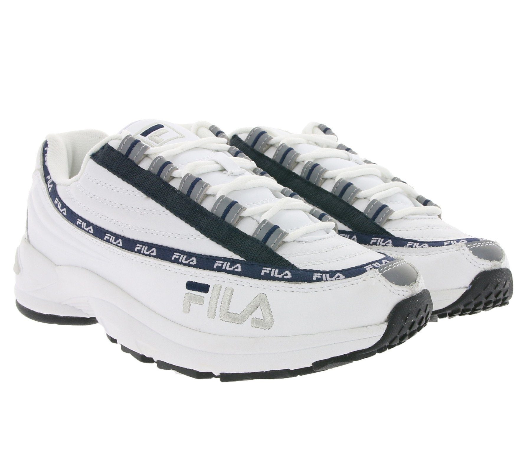 Fila »FILA 90s Turn-Schuhe schlichte Retro-Sneaker DSTR97 L Freizeit-Schuhe  Weiß/Navy« Sneaker online kaufen | OTTO