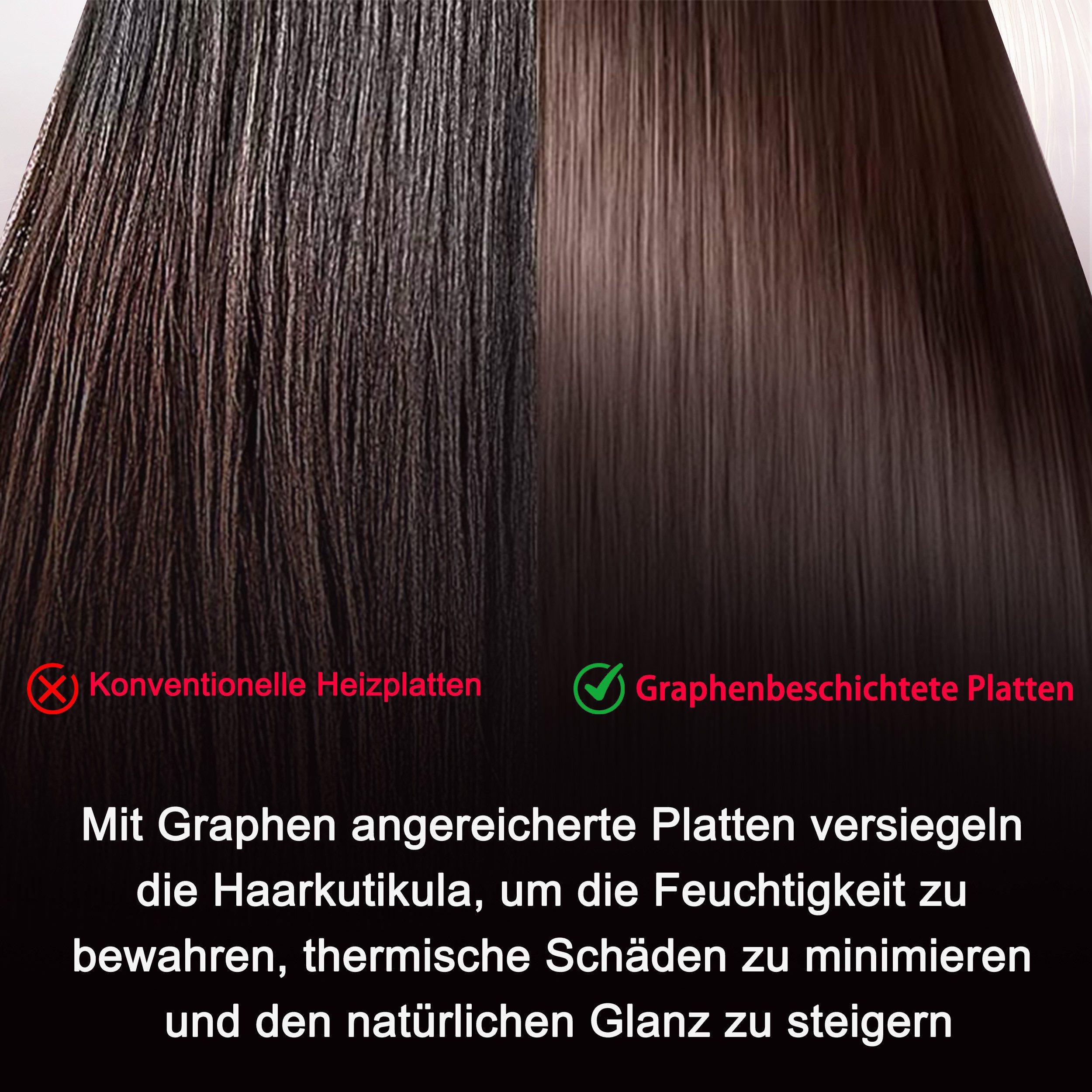 ANGENIL Lockenstab Haarglätter und Lockenstab in einem, professionelles Reise-Glätteisen aus Keramik und Titan-Ionen, 1 Zoll – Bild 4 von 4