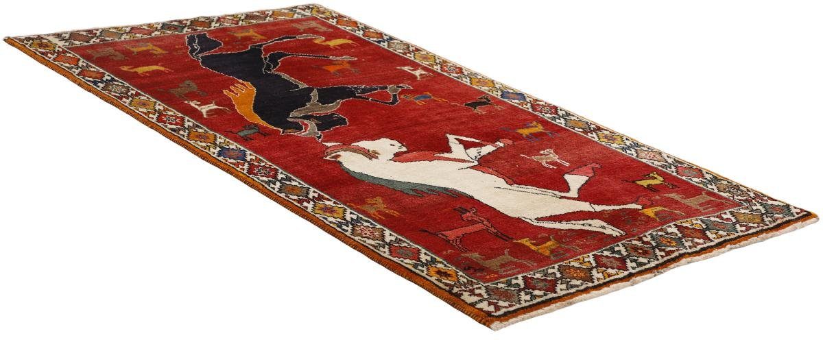 Orientteppich Ghashghai Figural 122x201 Handgeknüpfter Nain Trading, 12 mm rechteckig, Orientteppich, Höhe