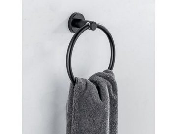 jalleria Handtuchring Mattschwarzer Handtuchring Badezimmer-Handtuchhalter