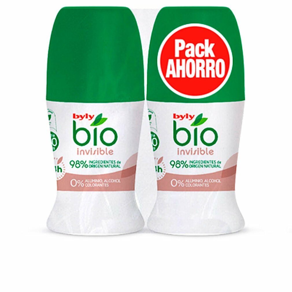 Byly Deo-Zerstäuber BIO NATURAL 0% INVISIBLE DEO ROLL-ON LOTE 2 pz