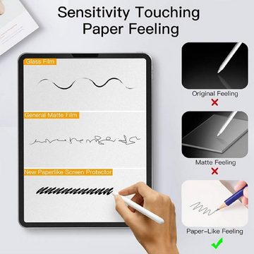 Protectorking Schutzfolie 1x Paperfeel für iPad Air Displayschutz Schreiben, (1-Stück, 1-Set), Paperfeel Panzerfolie zum schreiben malen oder skizzieren auf deine Tablet