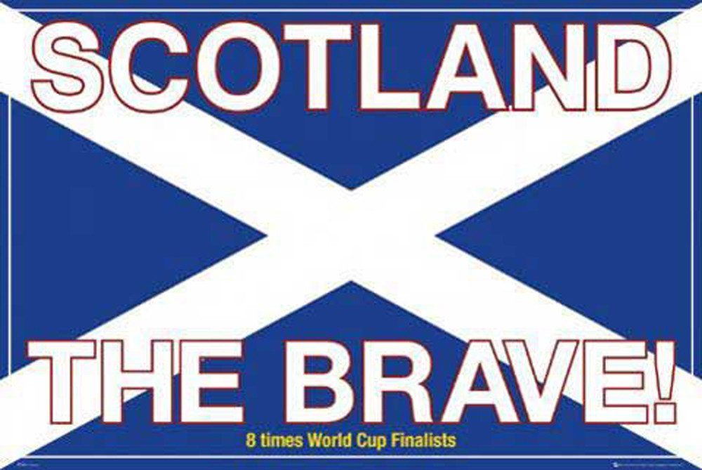 Poster Fußball - Poster - Scotland the brave