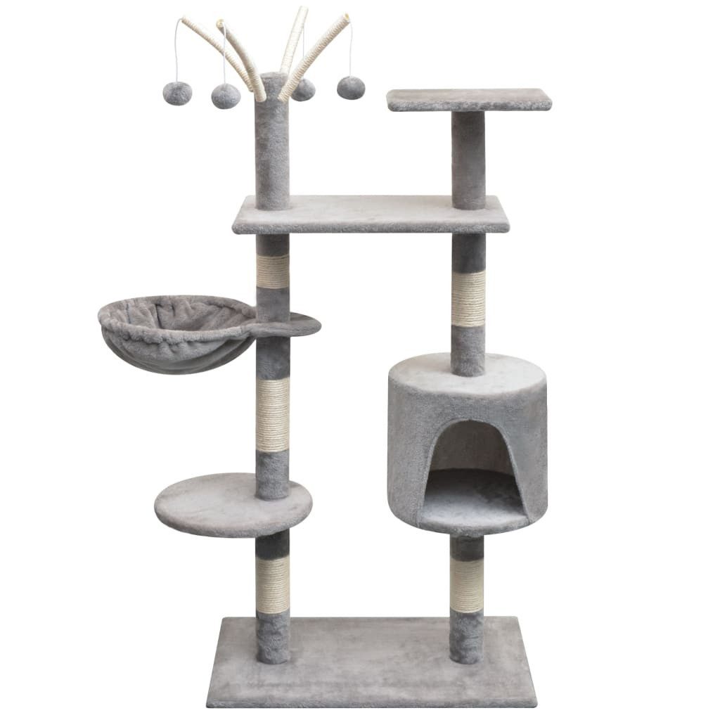 vidaXL Kratzbaum 96 x 35 x 125 cm Katzen-Kratzbaum 125 cm Grau