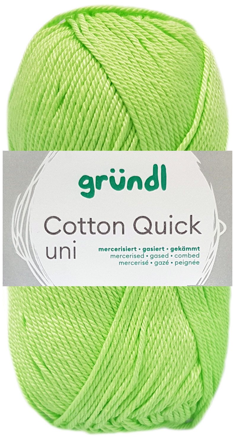 Gründl 50 Gramm Gründl Cotton Quick Uni Farbauswahl Häkelwolle