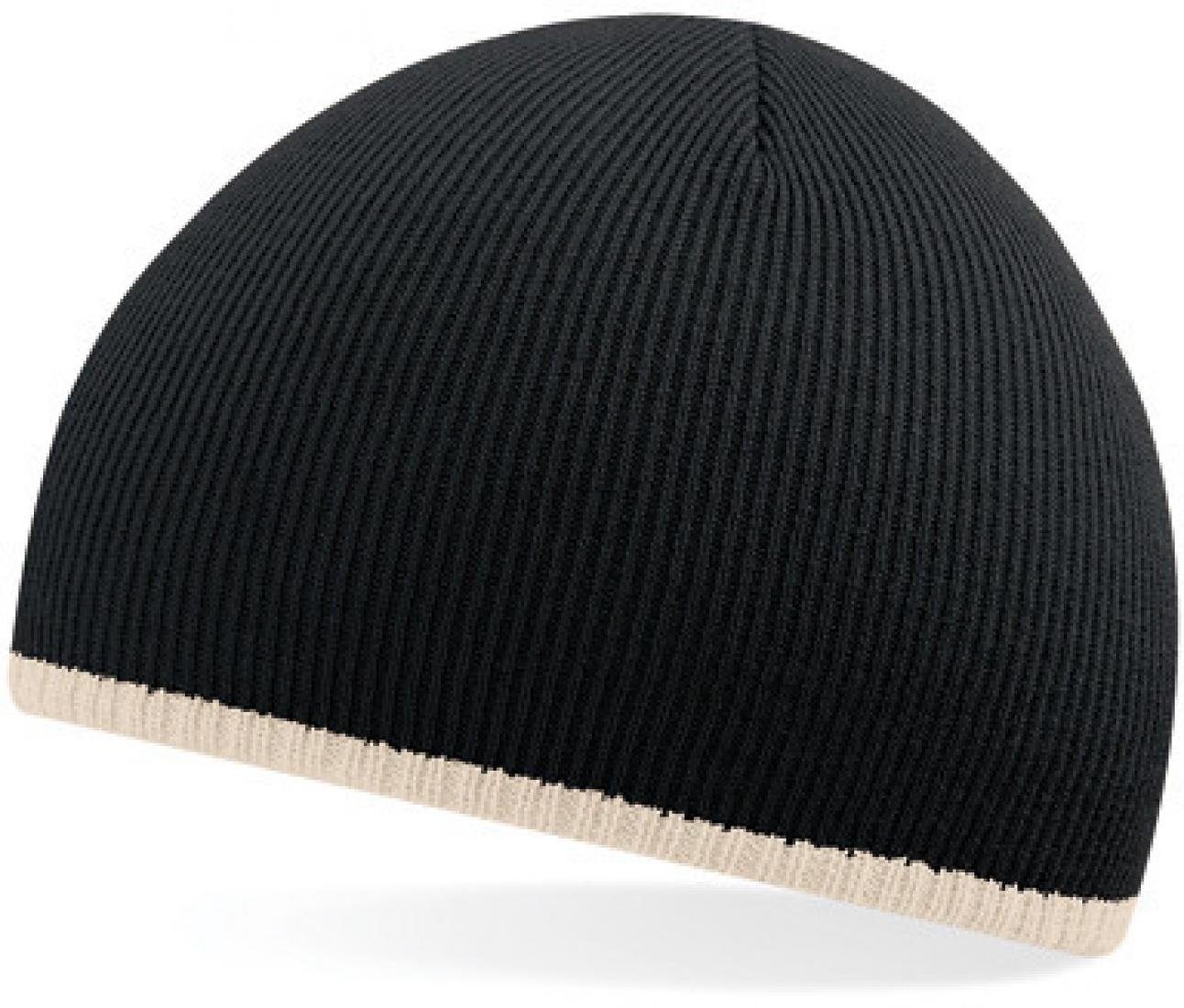 Beechfield® Bommelmütze Two-Tone Pull-On Beanie Wintermütze