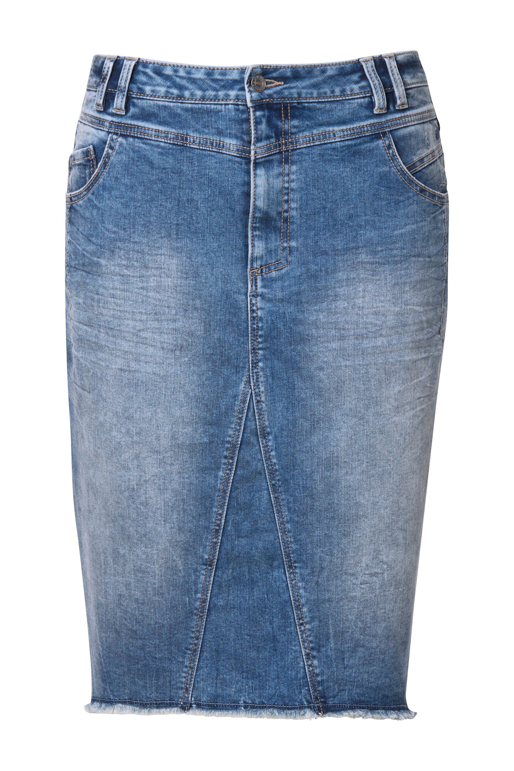 Laurasøn Jeansrock Jeansrock 5-Pocket Gürtelschlaufen günstig online kaufen