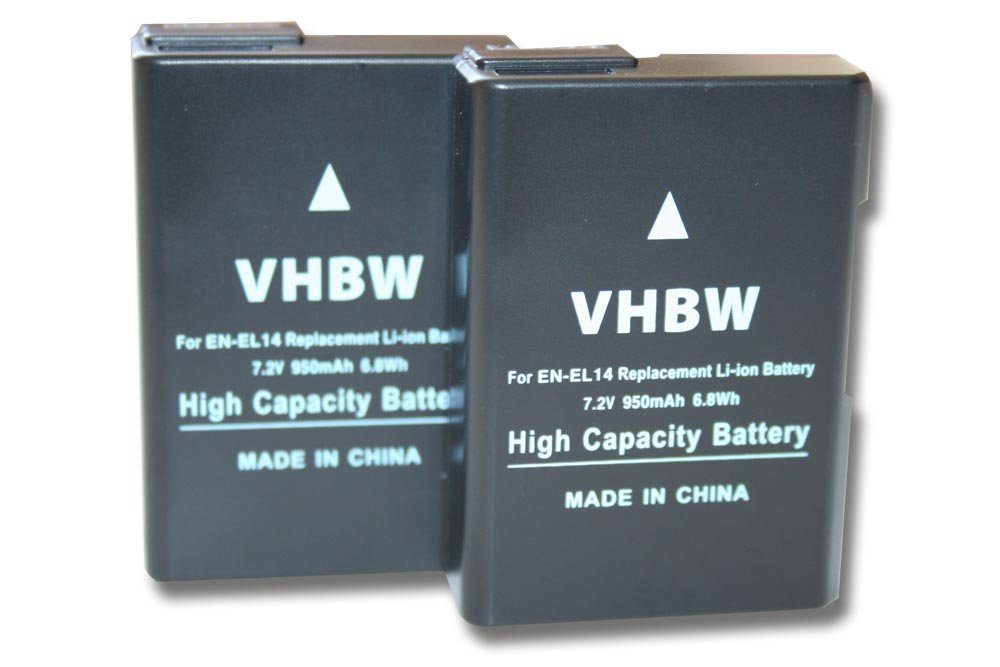 vhbw kompatibel mit Nikon Coolpix P7700, P7100, P7000, P7800 Kamera-Akku Li-Ion 950 mAh (7,2 V)
