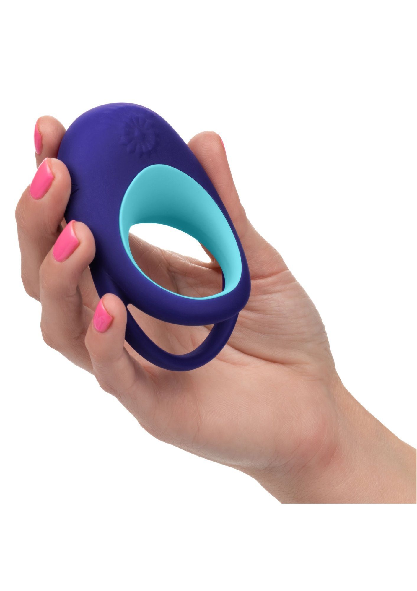 mit blau Silikon-Stützring - Vibro-Penisring Penisring Vibration und Calexotics