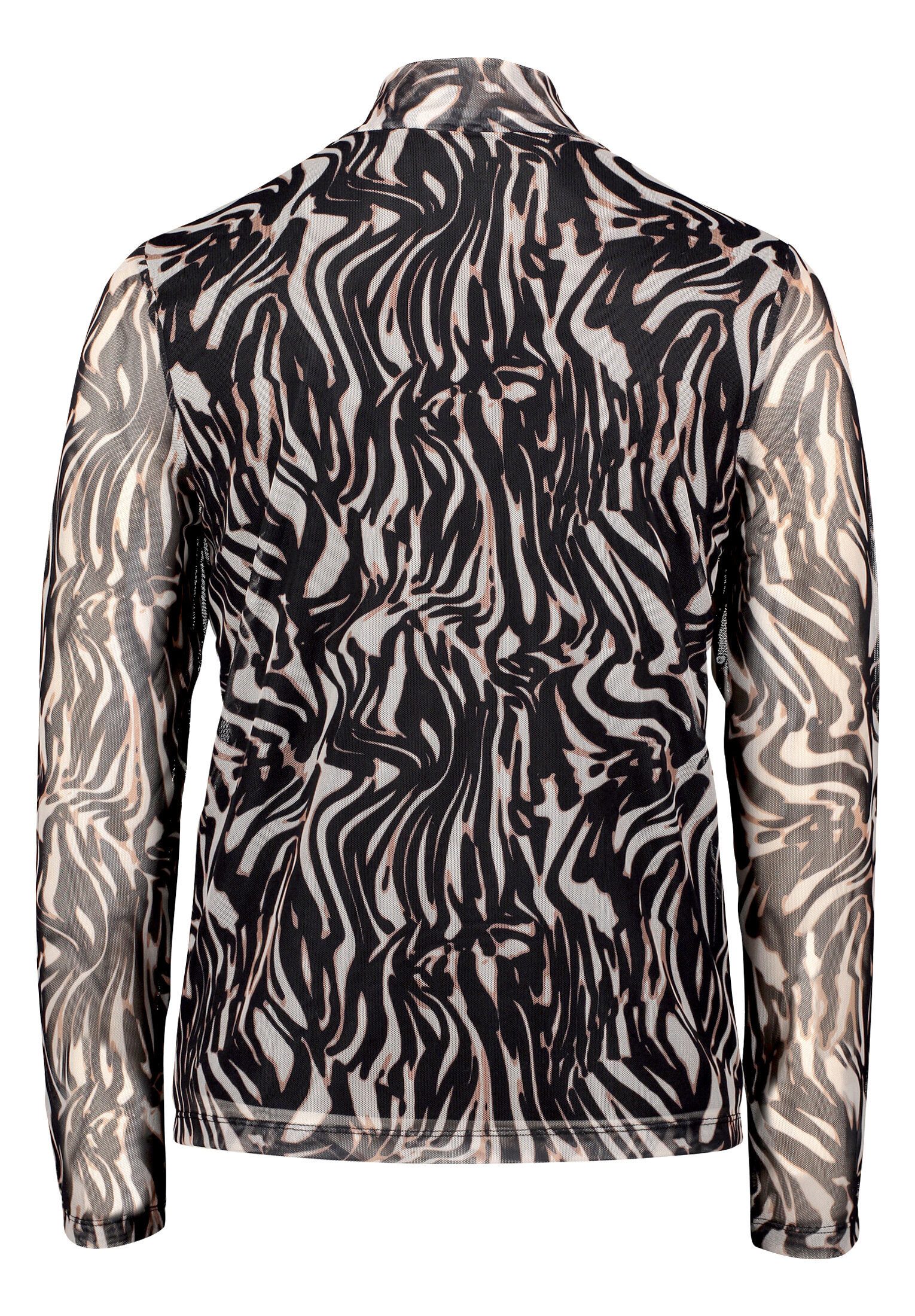Betty&Co Kurzarmshirt Damen mit Stehkragen (1-tlg)