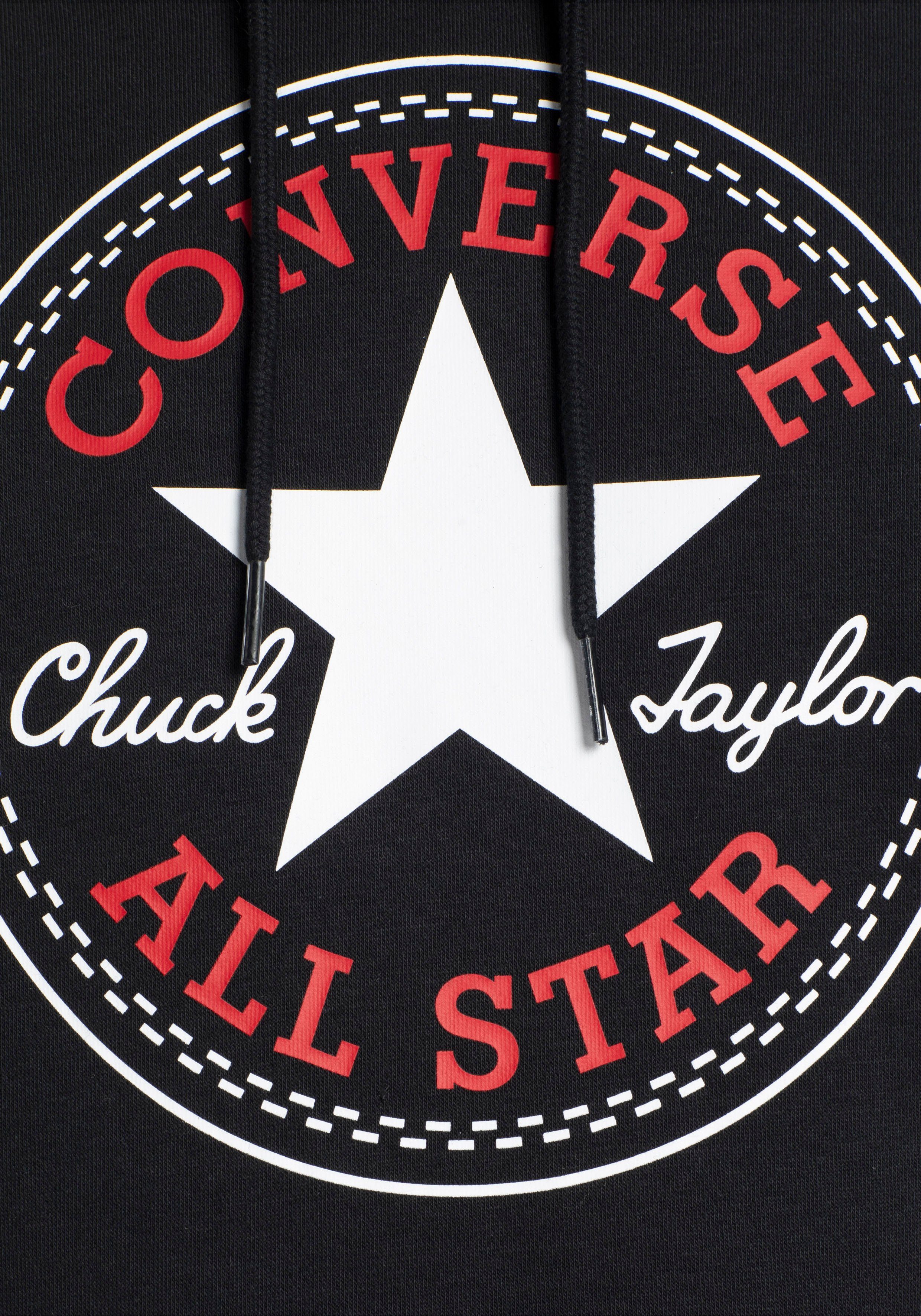 CENTER CHU FIT LARGE schwarz FRONT STANDARD Converse Kapuzensweatshirt