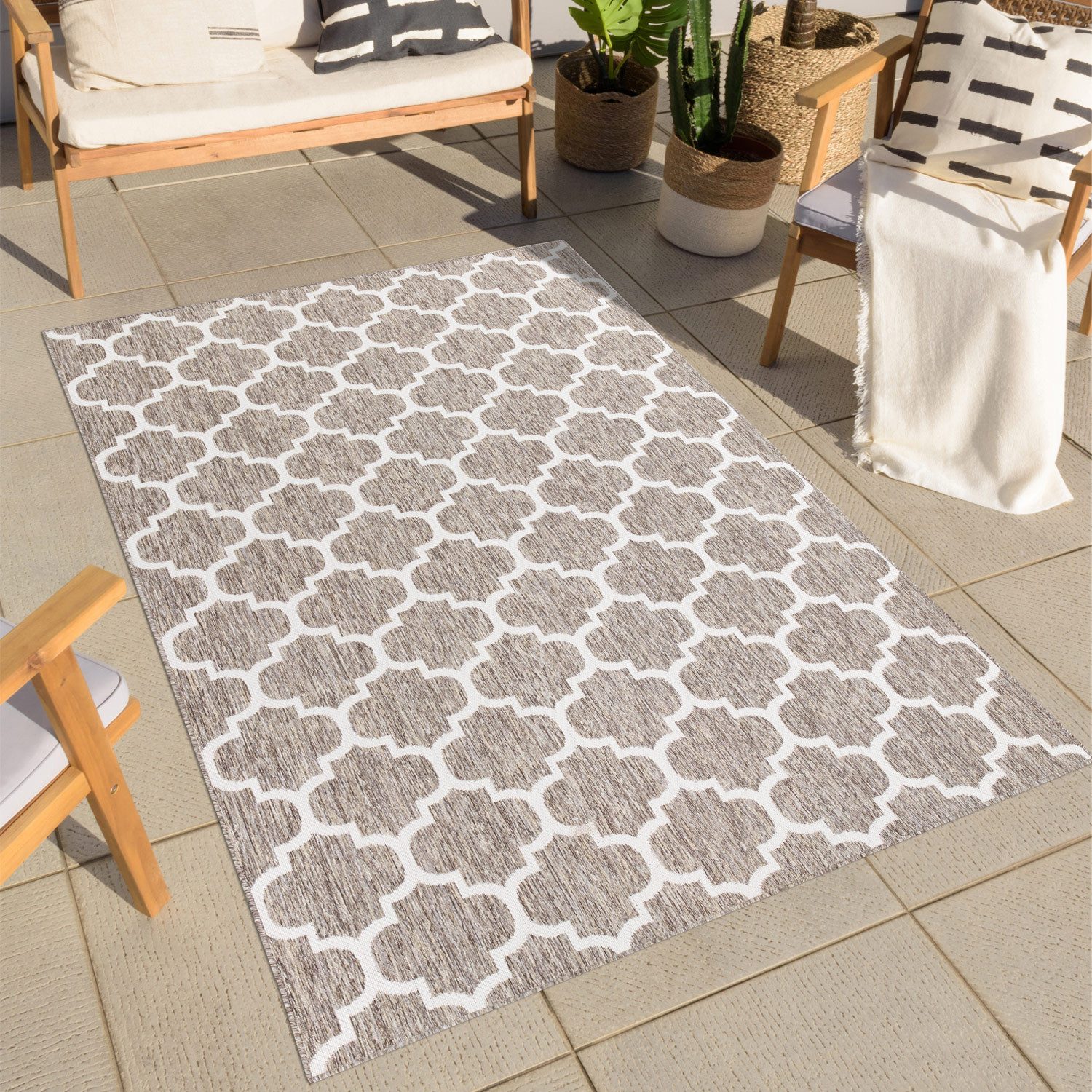 Carpet City Outdoorteppich Outdoor 462, rechteckig, Höhe: 5 mm, Läufer, UV- günstig online kaufen