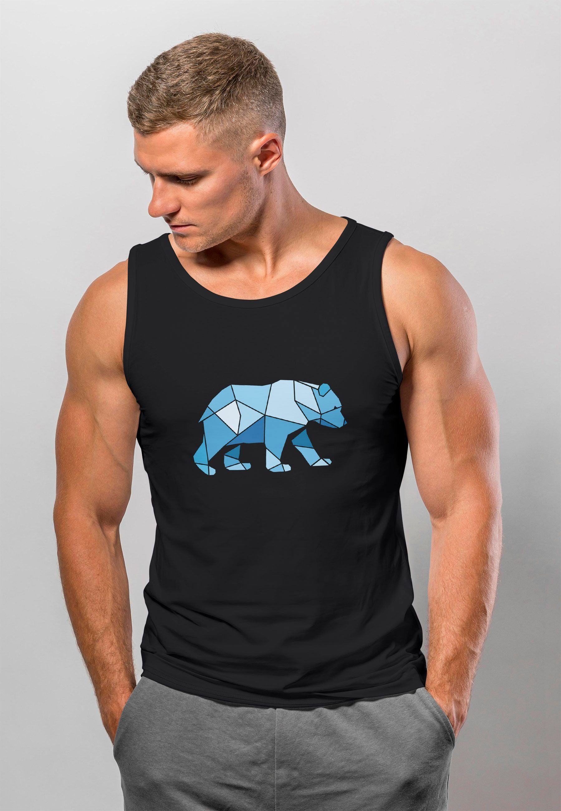 Neverless Tanktop Herren Tank-Top Polygon Grafik günstig online kaufen