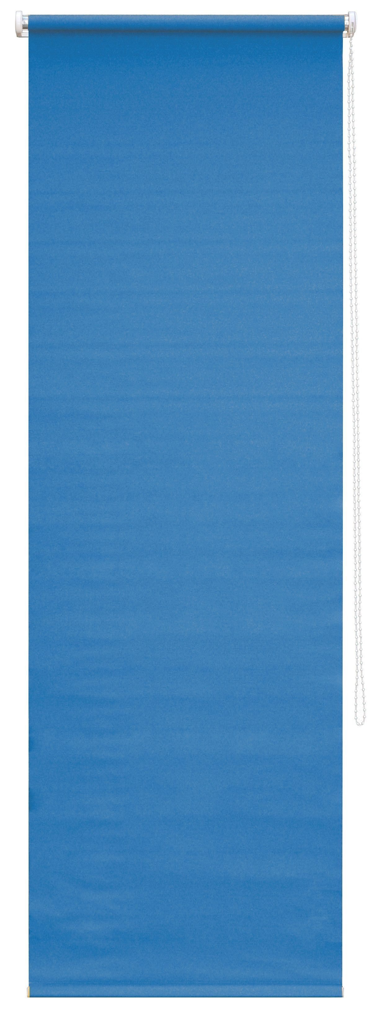 Seitenzugrollo Amelie, blau Life, mit Bohren, Lichtschutz, Stück Good verschraubt, 1