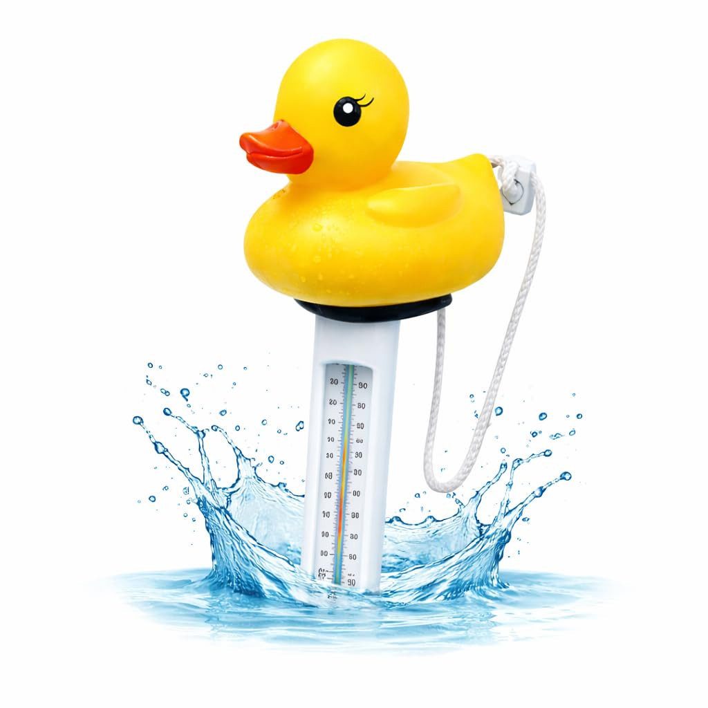 TK Gruppe Schwimmthermometer Schwimmendes Pool Thermometer – Wasserthermometer für Pool, Whirlpool