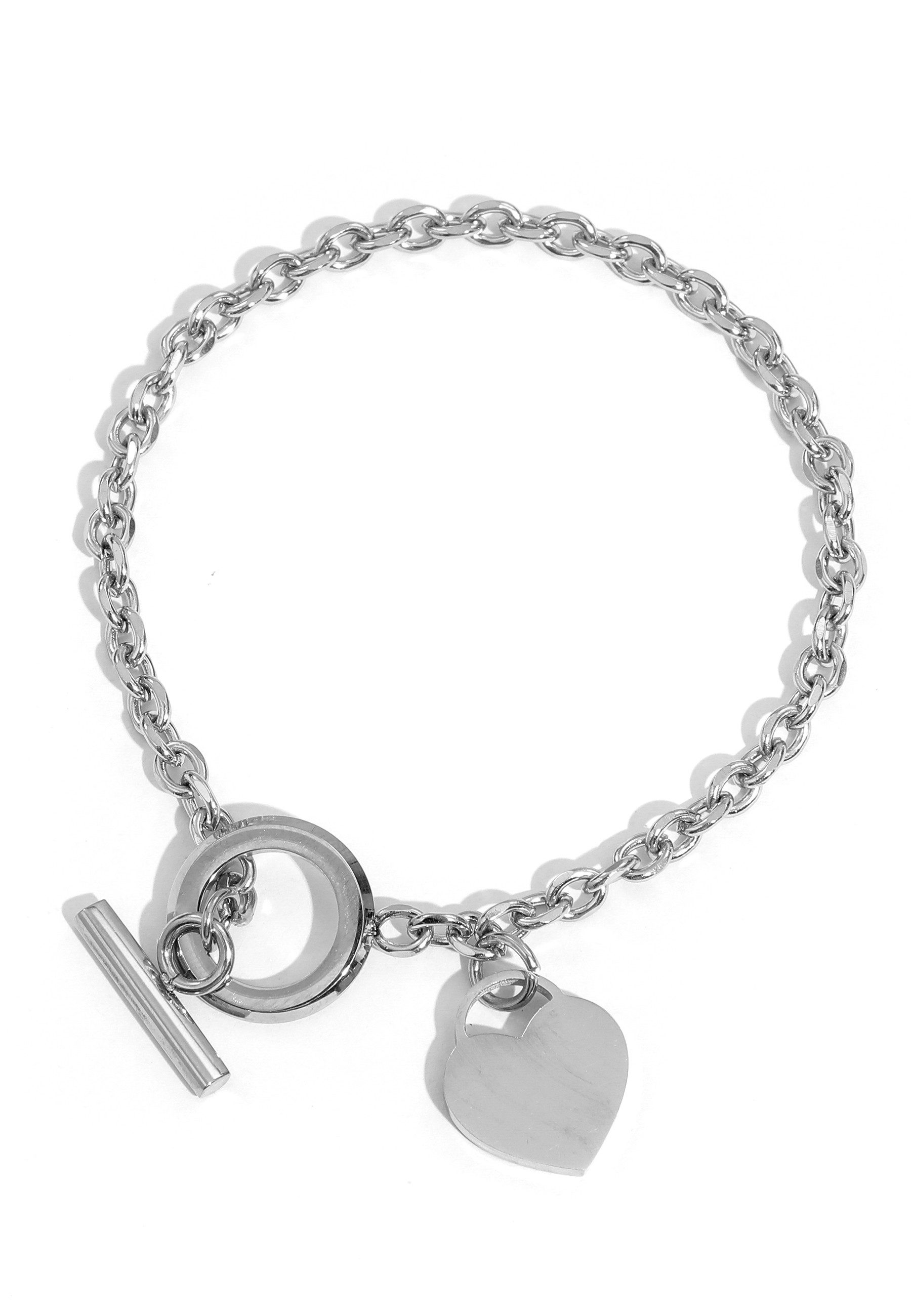 GOLDKLEIN Armband Edelstahl Herz Schmuck Armkette, Damen, inkl. Geschenkbox günstig online kaufen