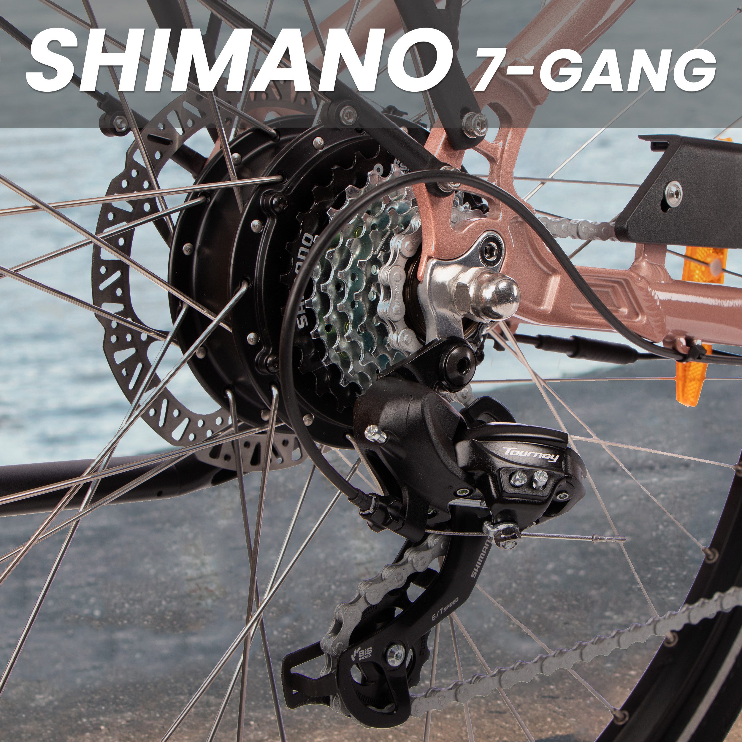 SAXXX E-Bike City Bike 28 inch Electric Bicycle for Women, 468Wh, Frame Size: 45cm, max. 100km, 7-speed SHIMANO Tourney derailleur, rear motor, 468 Wh, (with luggage rack, with removable battery, 95% pre-assembled), E-City Bike, Pedelec with step-through aluminum frame, up to 130kg