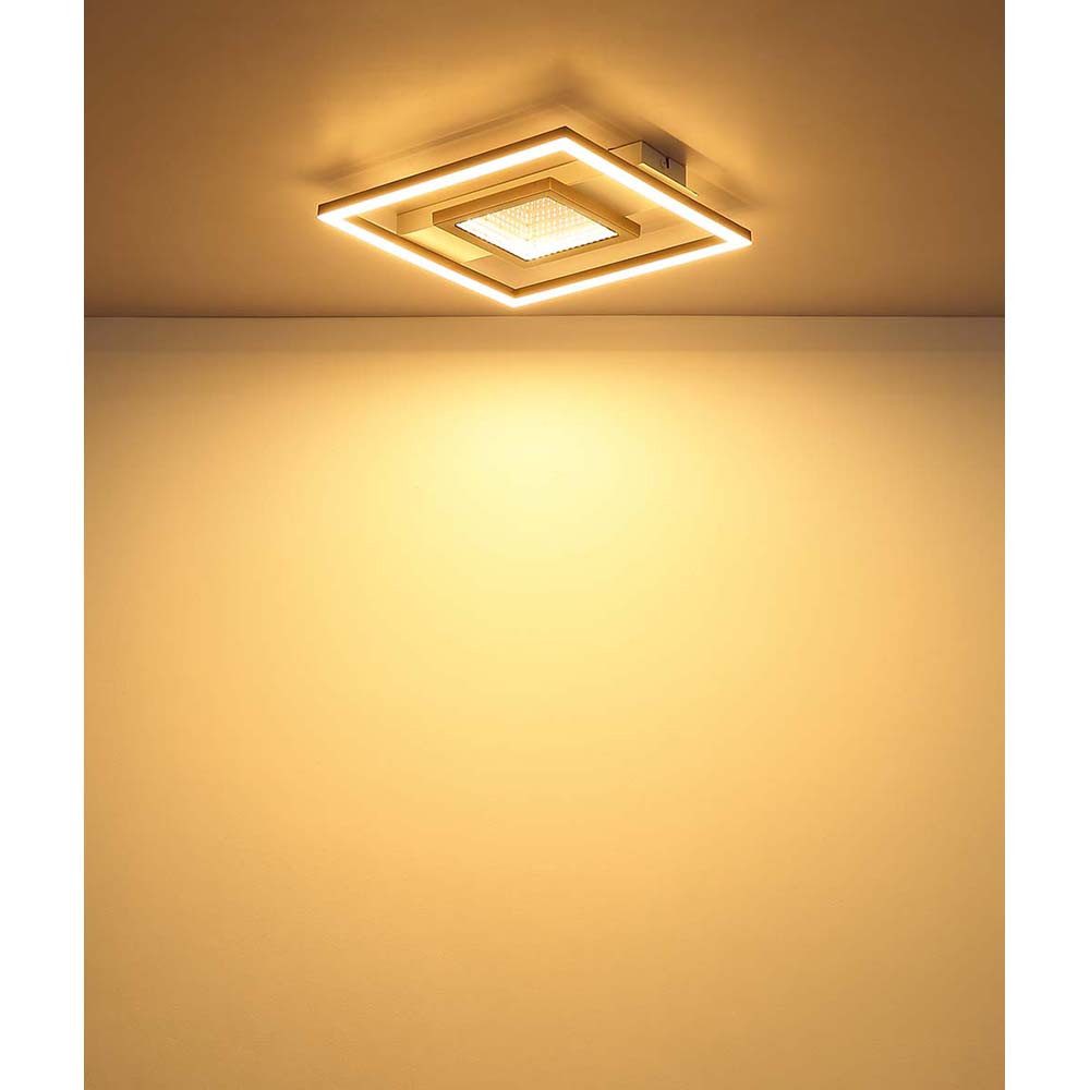 GLOBO LIGHTING LED Deckenleuchte, LED-Leuchtmittel fest verbaut, Warmweiß, Deckenlampe Wohnzimmerlampe schwarz matt LED Acrylkristalle L 102 cm