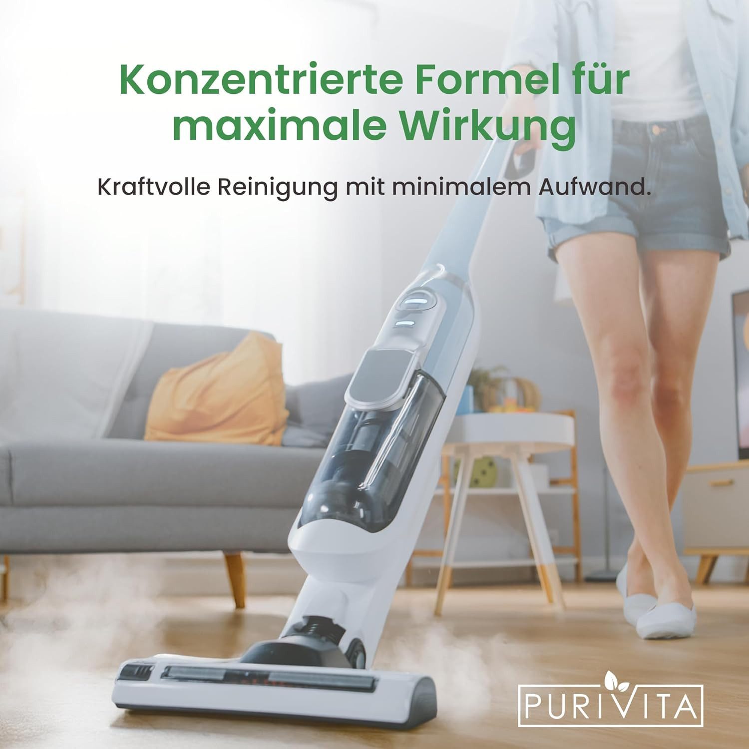 Purivita PURIVITA® Reinigungsmittel für Saugwischer [1L] Konzentrat Fussbodenreiniger
