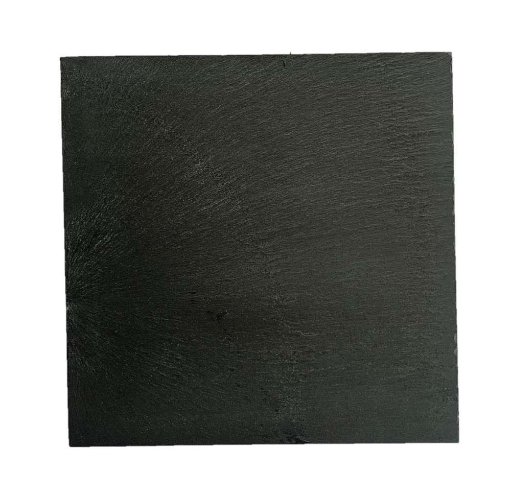 Gasper Getränkeuntersetzer Schieferplatte 25 x 25cm, Deko Untersetzer Naturschiefer Geschnitten