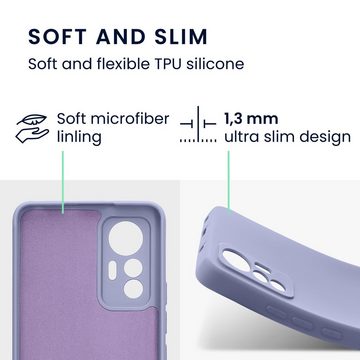 kwmobile Handyhülle Slim Case für Xiaomi 12 Lite 5G, Hülle Silikon Handy - Handyhülle gummiert