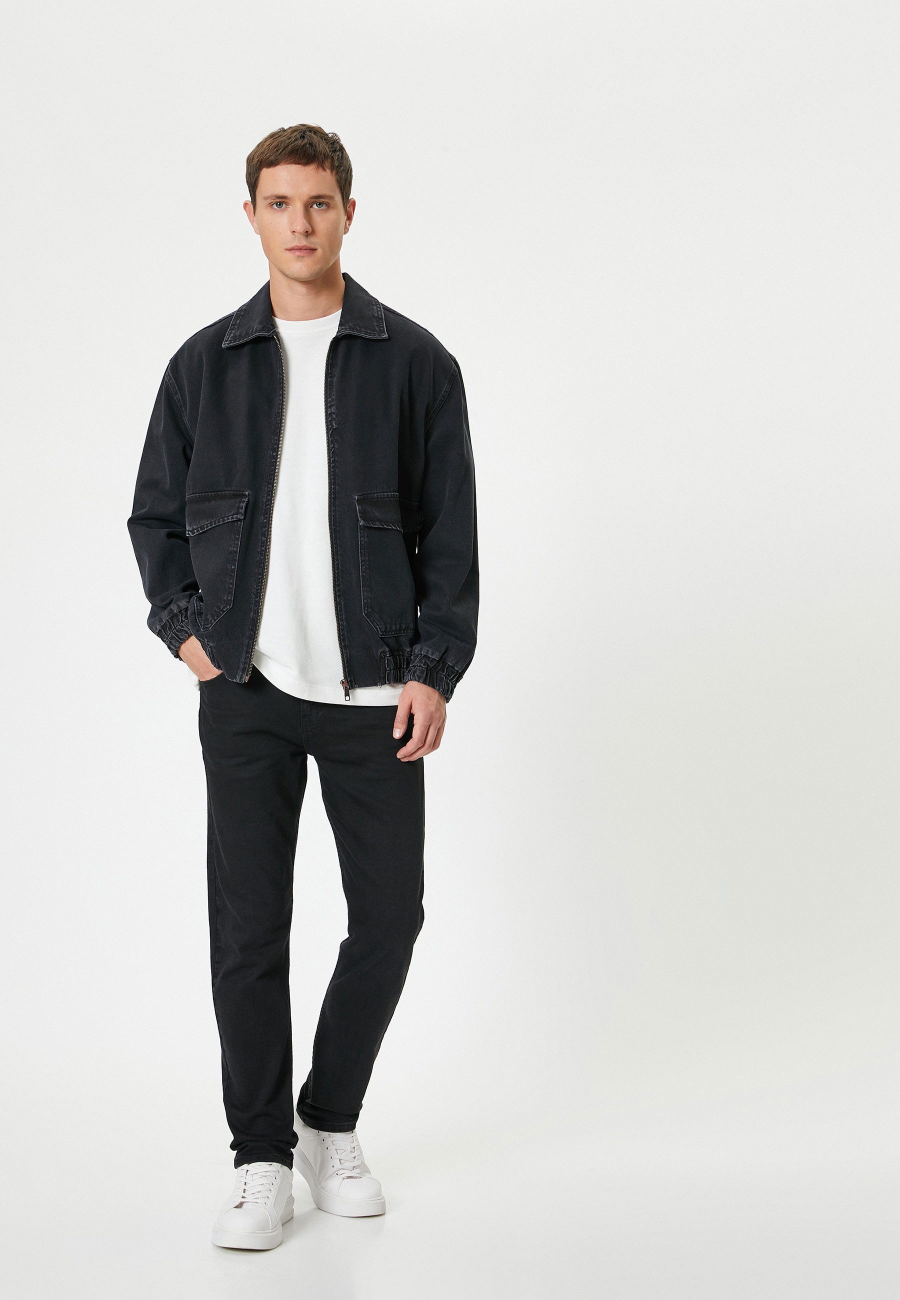 Slim-fit-Jeans Normale Leibhöhe Slim